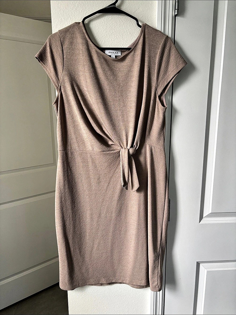Gilli Dress Tie Front Mini Dress Large